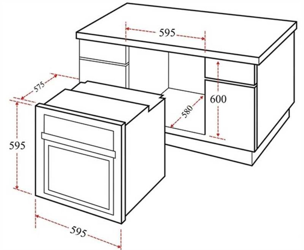 Lò Nướng Chefs EH-BO600B/ S Âm Tủ