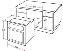 Lò Nướng Chefs EH-BO600B/ S Âm Tủ