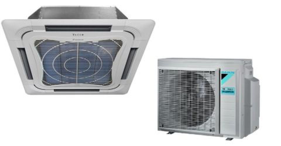 Điều hòa Daikin SkyAir FCC125AV1V/RC125AGY1V Cassette Âm trần 8 hướng thổi - Không Inverter - Điều khiển không dây BC50FV - gas R32 - một chiều lạnh