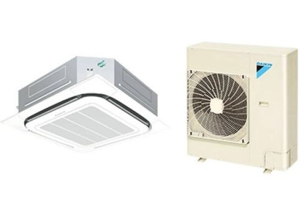 Điều hòa Daikin SkyAir FCRN100FXV1V/RR100DBXY1V Cassette Âm trần 4 hướng thổi - Không Inverter - Điều khiển không dây BC50F2XWV - gas R410A - một chiều lạnh