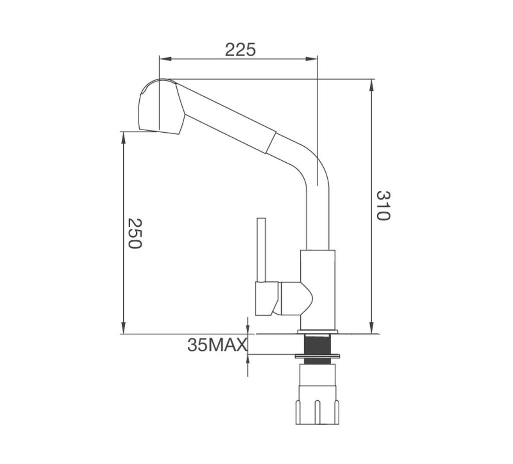 Vòi rửa bát Malloca K119N9