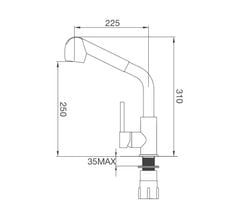 Vòi rửa bát Malloca K119N9