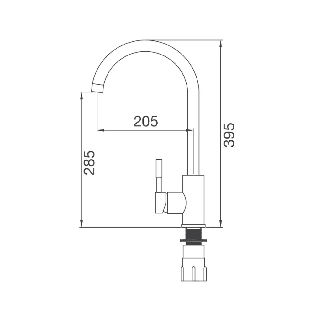 Vòi rửa bát Malloca K569-C