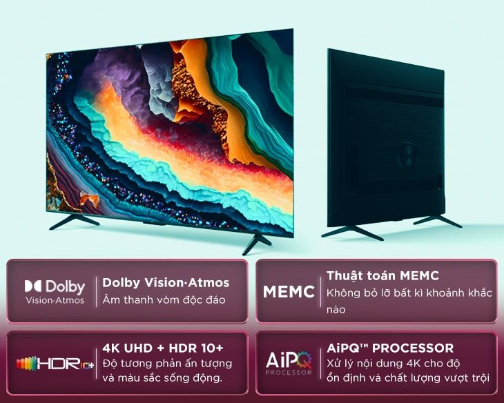 Google Tivi TCL 4K 43 Inch 43P79B