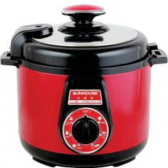 Nồi áp suất điện đa năng SUNHOUSE SH1552 đỏ 5 lít van xả áp tự động