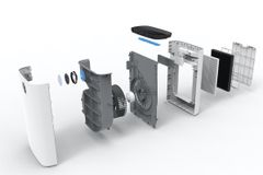 Máy Lọc Không Khí FujiE AP400 Kết Nối Wifi Công Suất 32W 4 Cấp Độ Gió