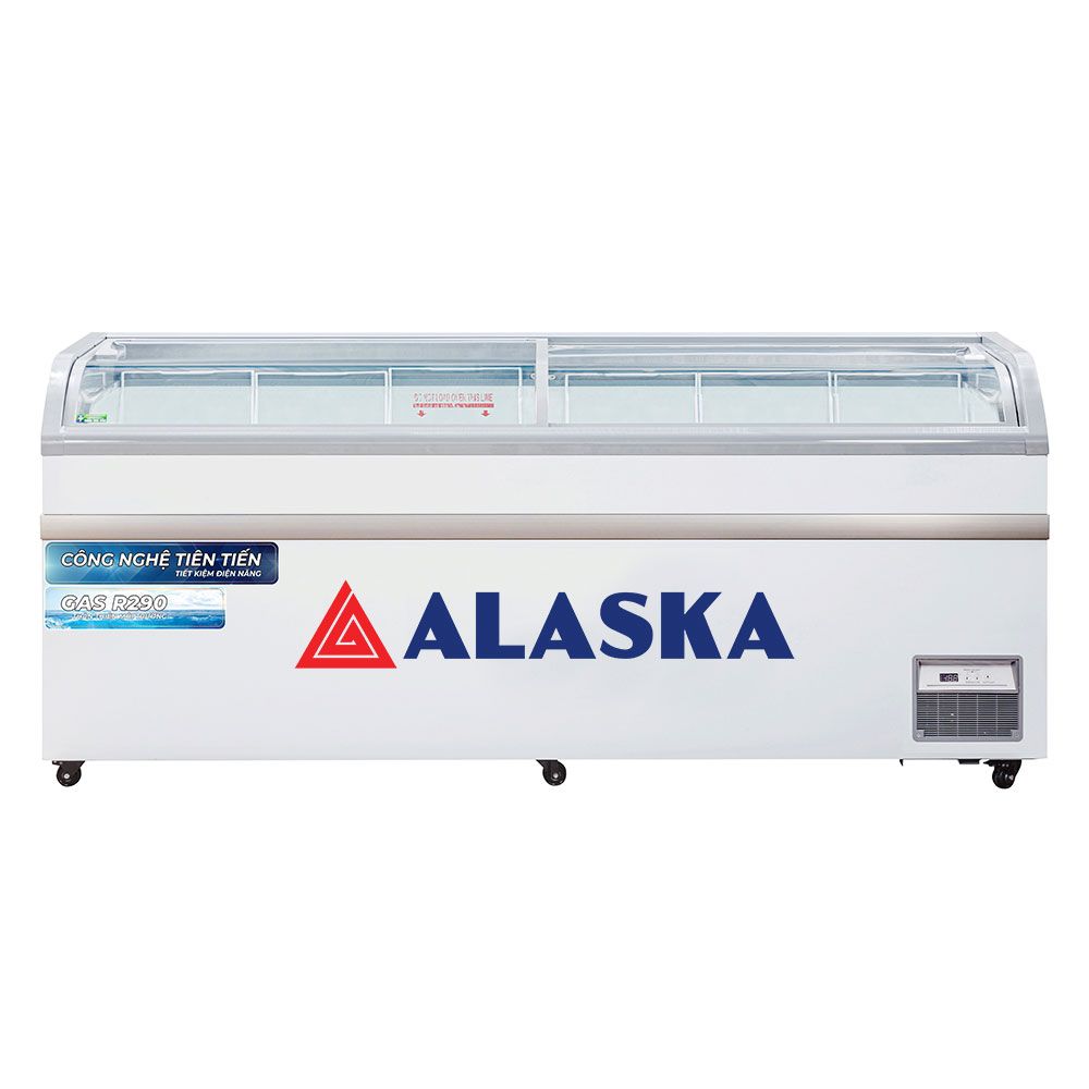 Tủ Đông Alaska Mặt Kính Cong KC-550CI