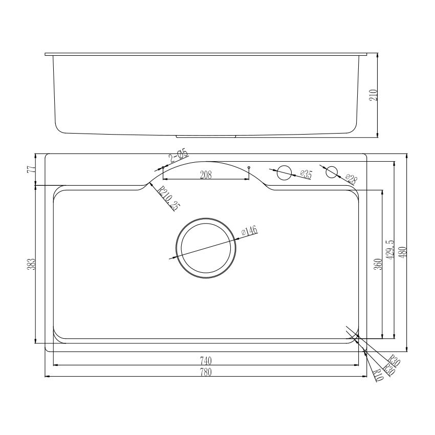 Chậu Rửa Bát FS 7848 HMS