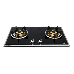 Bếp gas âm Eurosun EU-GA205S mặt kính cường lực chịu nhiệt dày 8mm vát cạnh mâm chia lửa bằng đồng 100% Italy Design