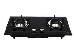 Bếp gas âm Eurosun EU-GA287 mặt kính cường lực chịu nhiệt dày 8mm vát cạnh mâm chia lửa bằng đồng 100% Italy
