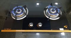 Bếp gas âm Eurosun EU-GA278 mặt kính cường lực chịu nhiệt dày 8mm vát cạnh mâm chia lửa bằng đồng 100% Italy Design