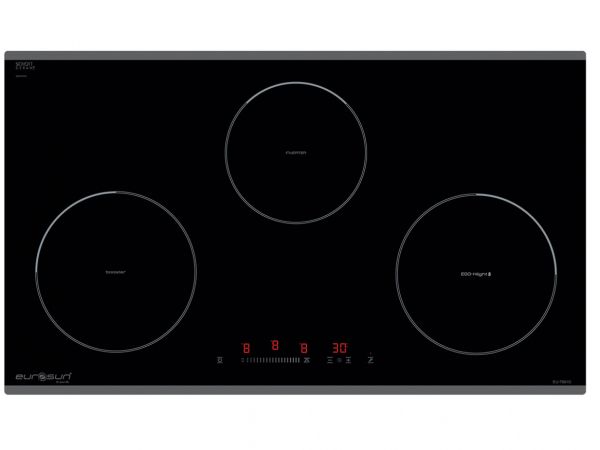Bếp từ Eurosun EU-T881G kính Schott Ceran 3 vùng nấu Inverter khoá trẻ em
