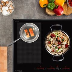 Bếp từ Eurosun EU-T906G 3 vùng nấu Inverter kính Schott Ceran