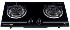 Bếp gas âm Eurosun EU-GA281 mặt kính cường lực chịu nhiệt dày 8mm vát 4 cạnh mâm chia lửa bằng đồng Italy Design