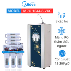 Máy lọc nước Midea MRO 1644-8 VKG, 8 lõi, Xanh nhạt