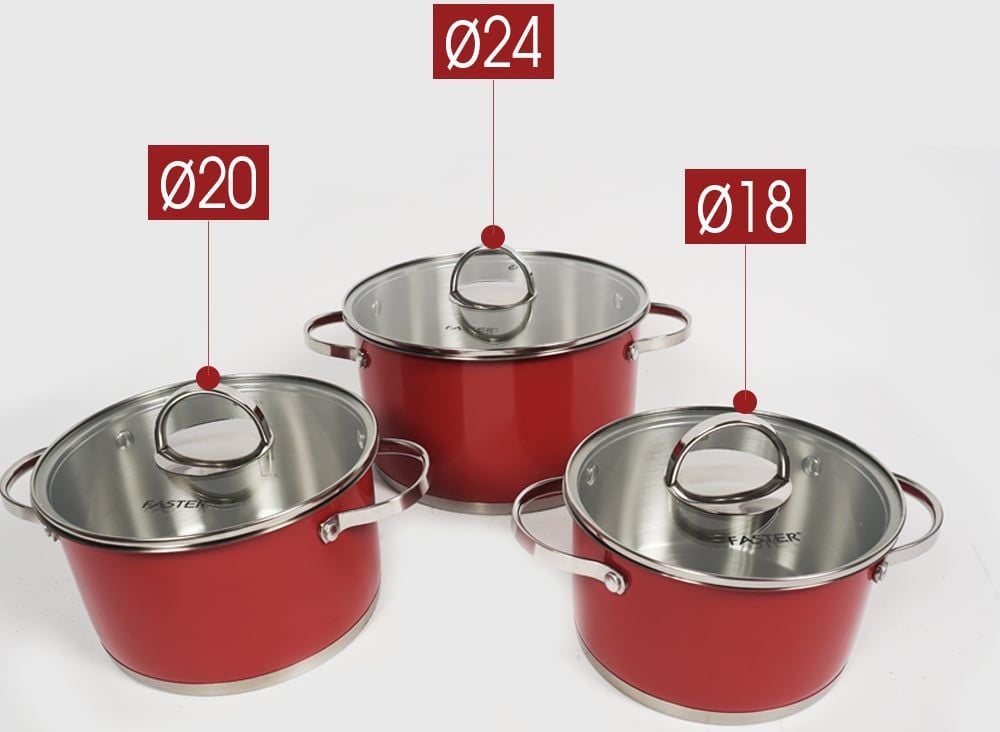 Bộ Nồi Chảo Faster Ruby (5 Món)