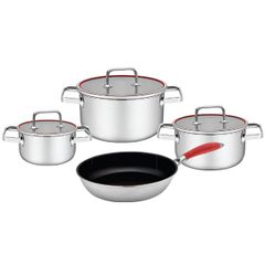 Bộ Nồi Faster Luxury 666 Đáy Liền Nguyên Khối, Cao Cấp (4 Món)