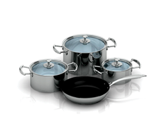 Bộ Nồi Faster Luxury 666 Đáy Liền Nguyên Khối, Cao Cấp (4 Món)