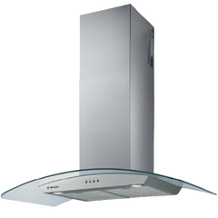 Máy Hút Mùi Áp Tường Malloca DELTA-K890V Kính Cong Phím Bấm
