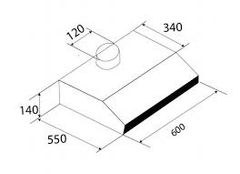 Máy hút mùi Kaff KF-688I âm tủ