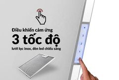 Máy Hút Mùi Eurosun EH-70AF88 Interver Cảm Ứng Kỹ Thuật Số 3 Tốc Độ Inox Cao Cấp