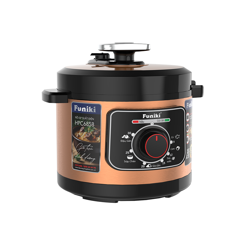 Nồi áp suất điện Funiki HPC6858 dung tích 6L