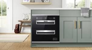 Máy sấy bát Eurosun EU-DS120 âm tủ công suất 500W dung tích 120L 2 hộc chứa diệt khuẩn ozone