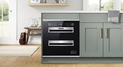 Máy sấy bát Eurosun EU-DS120 âm tủ công suất 500W dung tích 120L 2 hộc chứa diệt khuẩn ozone