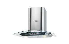 Máy hút mùi Sunhouse MAMA MMB6707-70 kính chịu nhiệt cong trắng inox 2 công suất