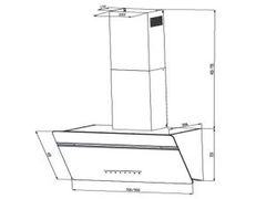 Máy Hút Mùi Eurosun EH-90CN78W áp tường tuần hoàn 3 tốc độ