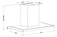 Máy Hút Mùi Eurosun EH-70AF79 Làm Sạch Không Khí Loại Bỏ Khí Độc Tạo Không Gian Dễ Chịu