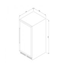 Tủ bảo quản rượu vang Malloca MWC-180BG âm tủ 8 khay 379 lít