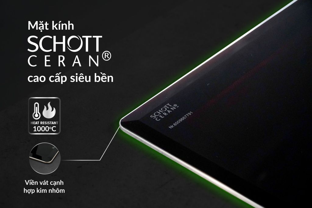 Bếp từ đôi Eurosun EU-T798PRO Inverter 2 vùng nấu 9 công suất kính Schott Ceran