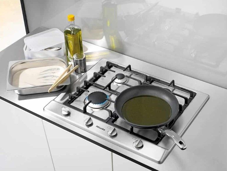 Bếp gas Miele KM2010G Thép không gỉ GasStop 5 vùng nấu