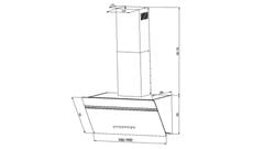 Máy hút mùi Eurosun EH-90CN73 gắn tường 5 tốc độ