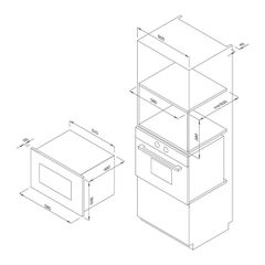 Lò vi sóng Malloca MW-927BG đen âm tủ nút bấm 27 lít