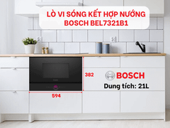Lò Vi Sóng Kèm Nướng Bosch 21L BEL7321B1 Serie 8