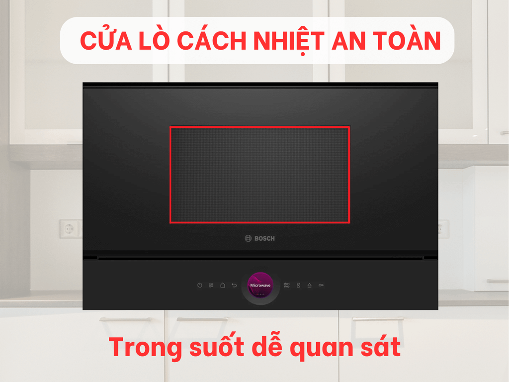 Lò Vi Sóng Kèm Nướng Bosch 21L BEL7321B1 Serie 8