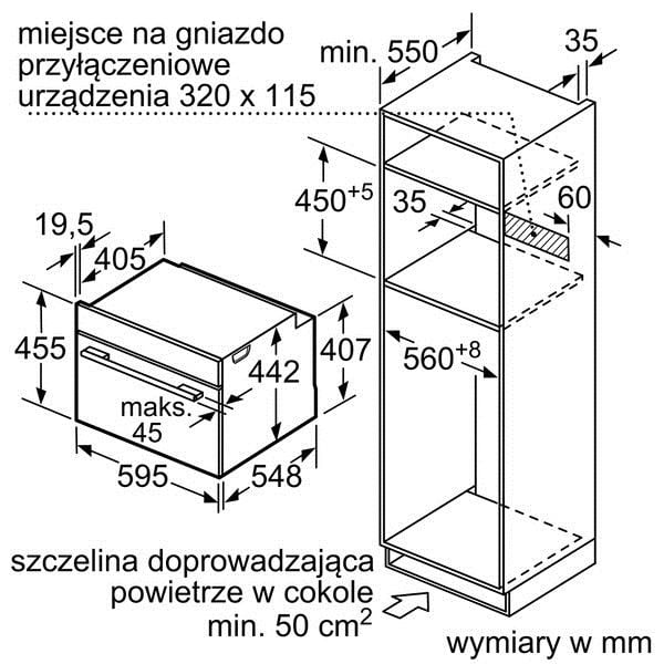 Lò Vi Sóng Kèm Nướng Bosch CMG633BB1 Serie 8