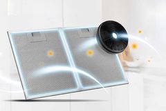 Máy Hút Mùi Eurosun EH-90CN78W Interver Cảm Ứng 3 Tốc Độ Inox Cao Cấp