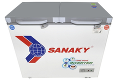 Tủ đông Sanaky 2 ngăn đông và mát VH-3699W4K (260 lít, nắp kính xám)