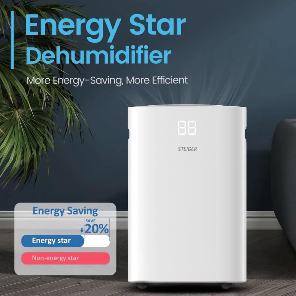 Máy hút ẩm Steiger STG-820DW 20L tích hợp Wifi khóa trẻ em
