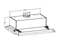 Máy hút mùi Eurosun EH-60AF85B âm tủ 3 tốc độ