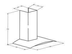 Máy hút mùi Eurosun EH-90K06 ống tum kính 3 tốc độ