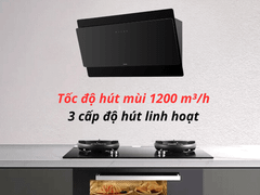 Máy hút mùi Malloca MC-9086HS áp tường cảm ứng 3 tốc độ
