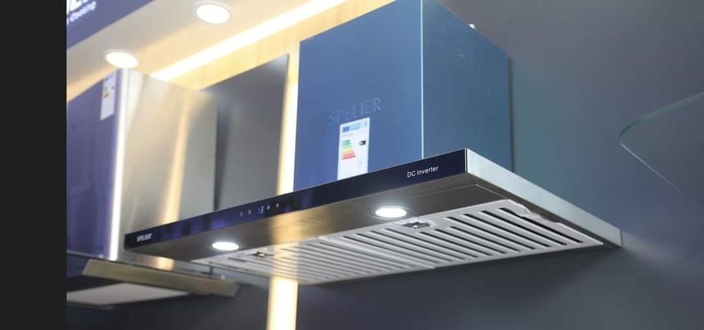 Máy hút mùi Spelier SP-110DC-70cm DC INVERTER 90W cảm ứng 24 cấp độ hiệu suất hút tối đa 1023m3/h