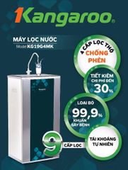 Máy lọc nước Kangaroo 9 lõi vỏ tủ VTU KG19G4MK