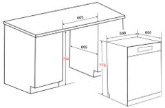 Máy rửa bát Faster SMS7813SUV 6 chương trình rửa