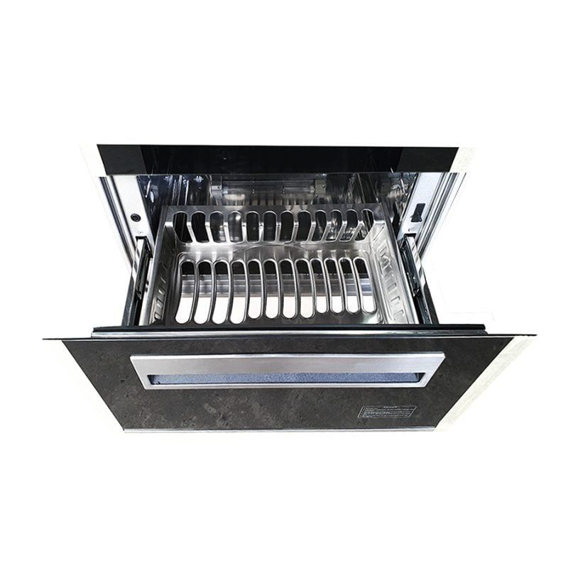 Máy sấy bát Eurosun EU-DS120 âm tủ công suất 500W dung tích 120L 2 hộc chứa diệt khuẩn ozone