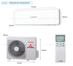 Điều hòa Mitsubishi Heavy SRK35ZSS-W5/SRC35ZSS-W5 12000 BTU Inverter